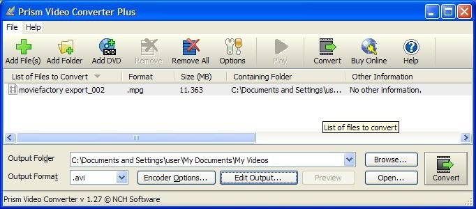 Serial Number Prism Video File Converter
